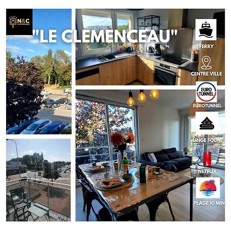 Le Clemenceau Appart-Calais Nord-Balcon-Plage Exterior photo